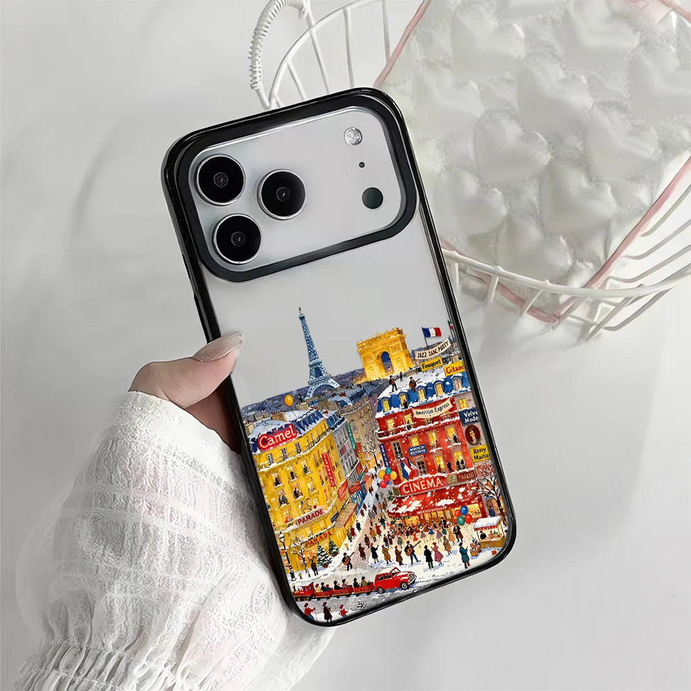 Telefoon Case Huis Landschap voor iPhone 9