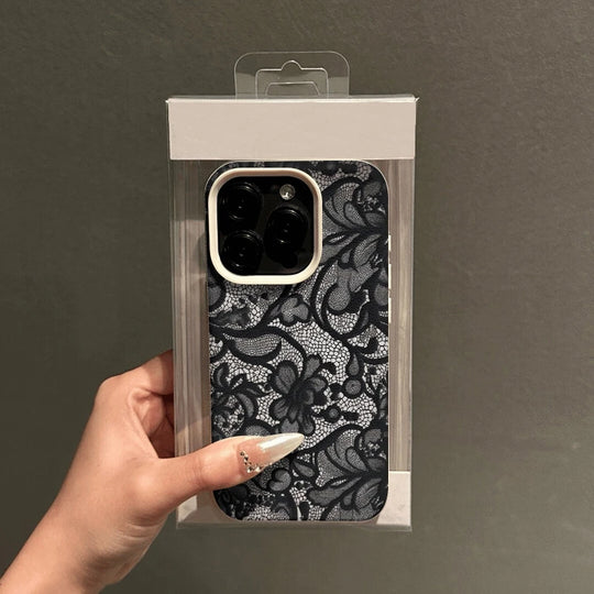 Telefoon Case voor iPhone 17, 16, 15, 14, 13, 12, 11 met Kant Patroon 3