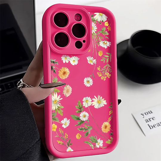 Telefoon Case voor iPhone met Bloemenprint 7