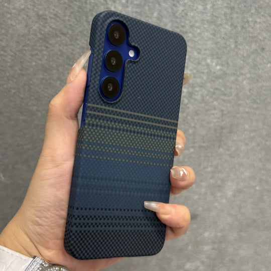 Telefoonhoes voor Samsung Galaxy S25 S24 Plus Ultra met Koolstofvezel Patroon 1