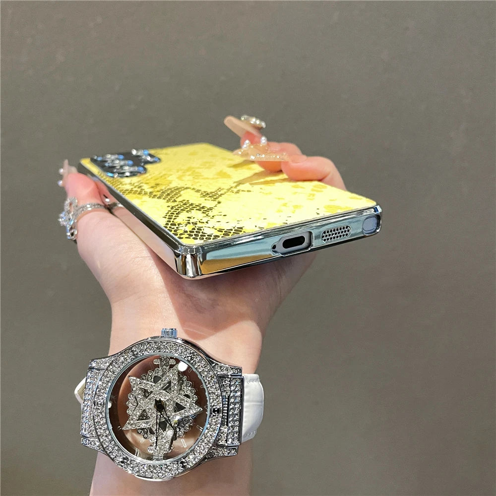 Telefoonhoes voor Samsung Galaxy S25 Ultra Luxe Slangenhuid Textuur 5