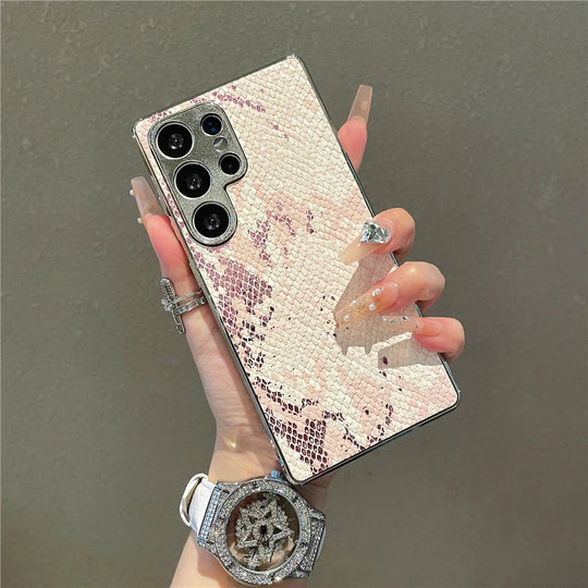 Telefoonhoes voor Samsung Galaxy S25 Ultra Luxe Slangenhuid Textuur 9