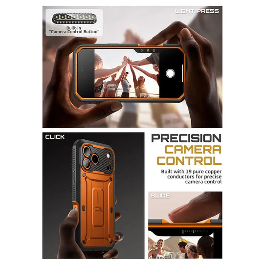 Telefoonhoes voor iPhone 17 Pro Max Robuust met Schermbeschermer 3