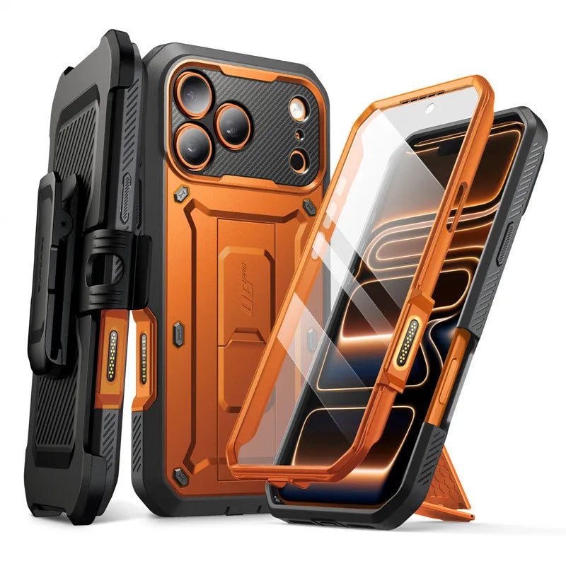 Telefoonhoes voor iPhone 17 Pro Max Robuust met Schermbeschermer 7