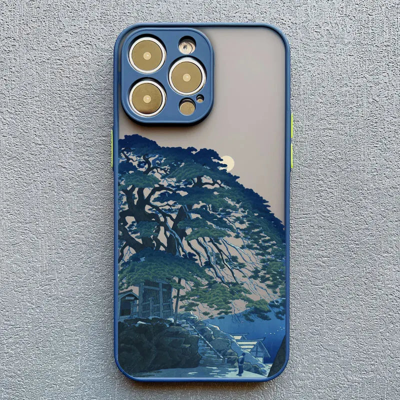 Telefoonhoes voor iPhone met Uniek Landschap Ontwerp 10
