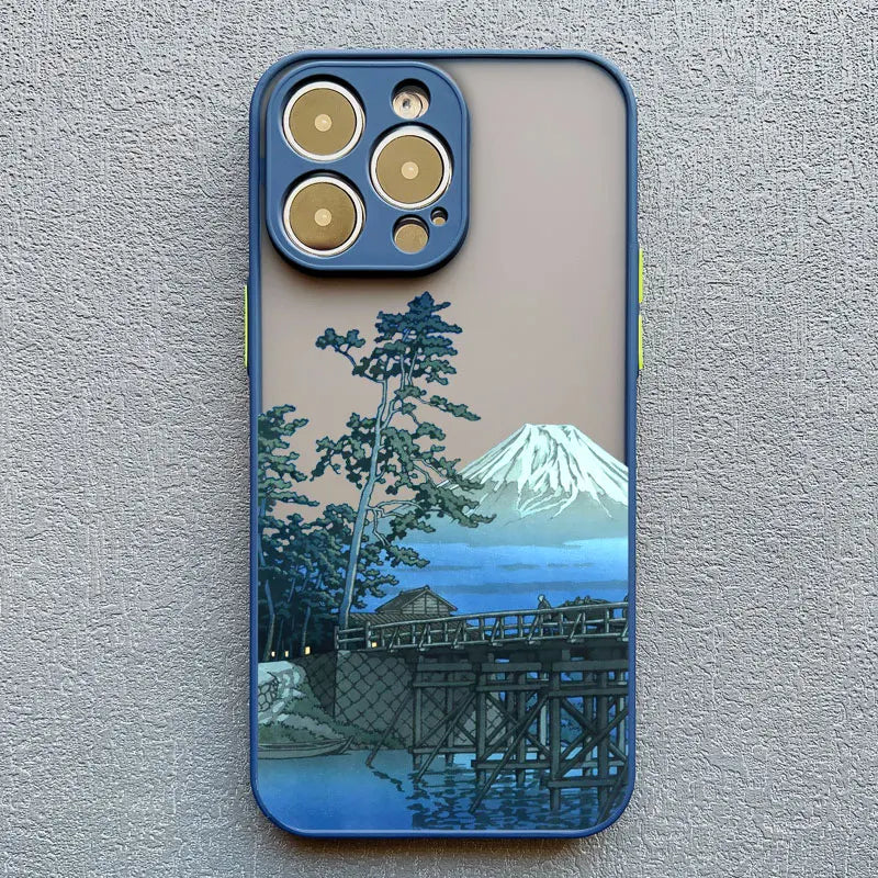Telefoonhoes voor iPhone met Uniek Landschap Ontwerp 9