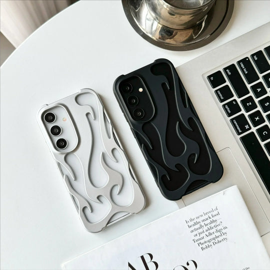 Telefoonhoesje 3D Vlam Patroon voor Samsung Galaxy - Slank en Schokbestendig 2