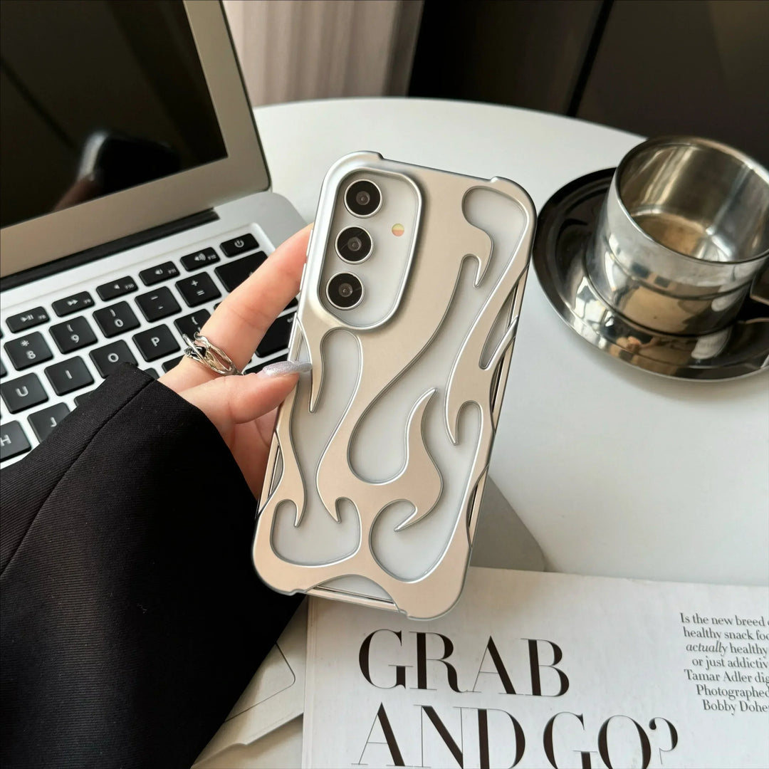 Telefoonhoesje 3D Vlam Patroon voor Samsung Galaxy - Slank en Schokbestendig 6