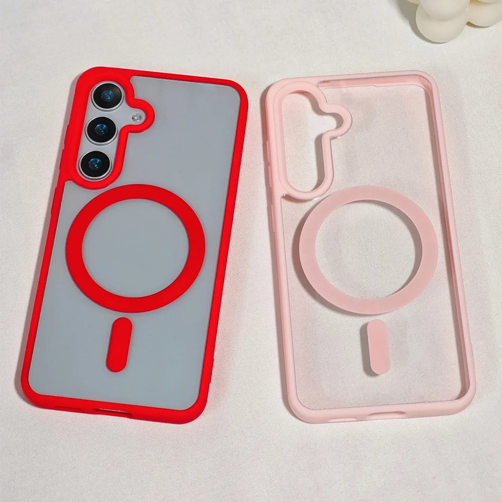 Telefoonhoesje Magnetisch Voor Samsung - Transparant & Schokbestendig 3