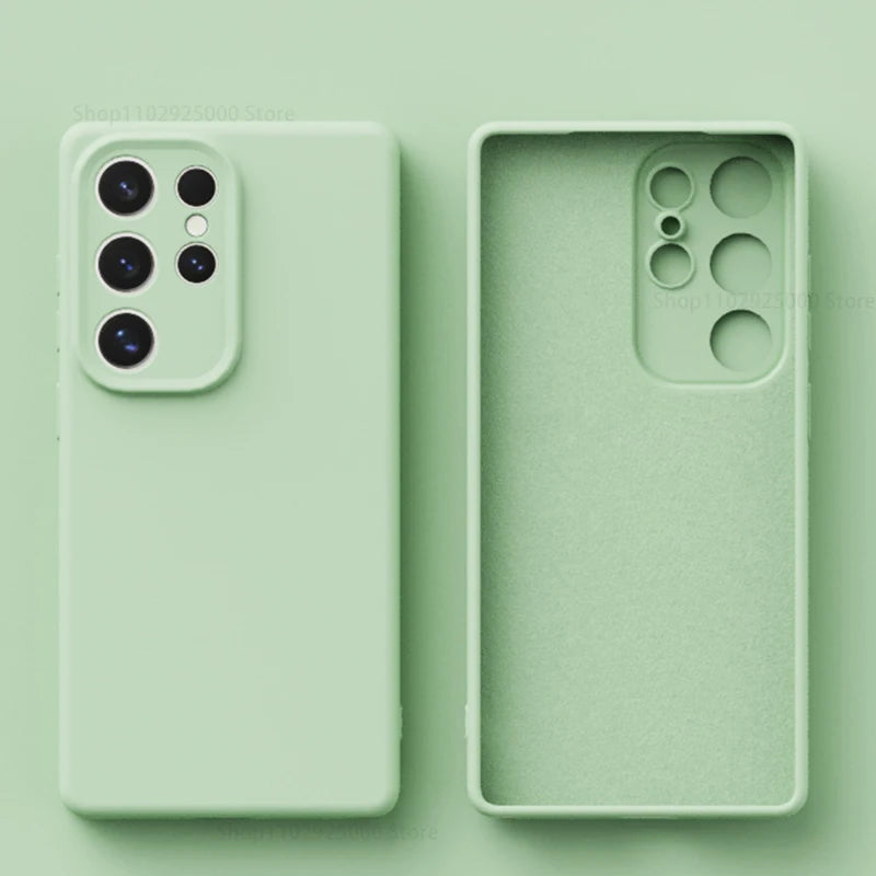 Telefoonhoesje Siliconen Schokbestendig voor Samsung Galaxy S25 S24 S23 10