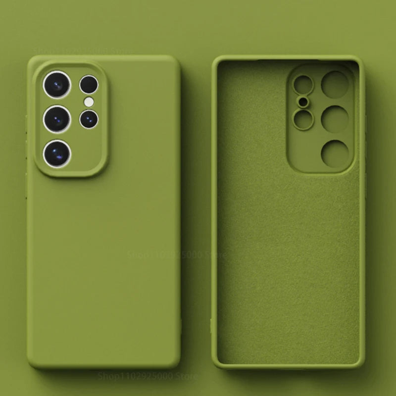 Telefoonhoesje Siliconen Schokbestendig voor Samsung Galaxy S25 S24 S23 12
