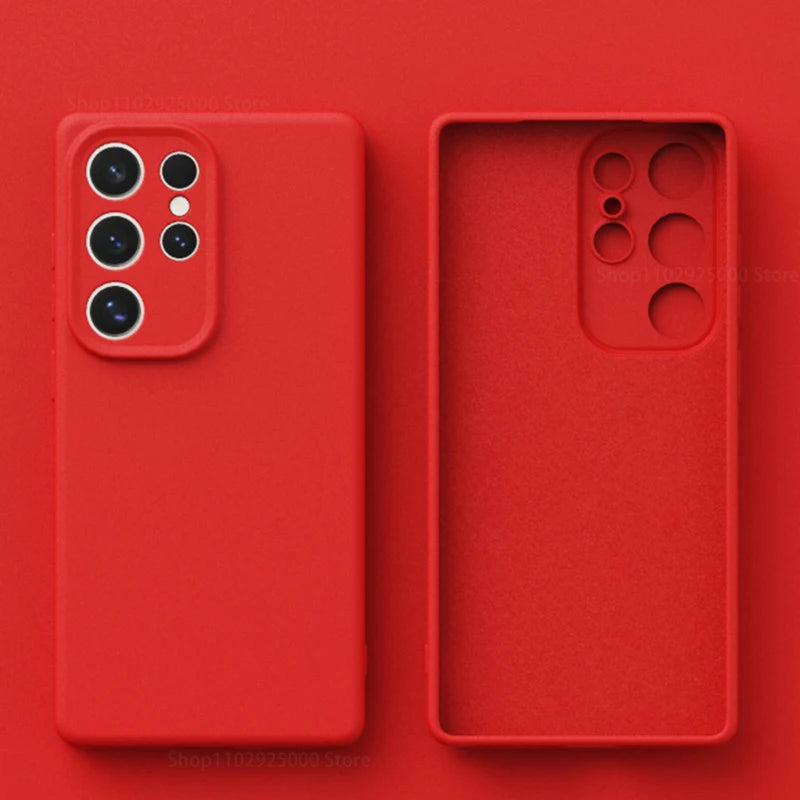 Telefoonhoesje Siliconen Schokbestendig voor Samsung Galaxy S25 S24 S23 14