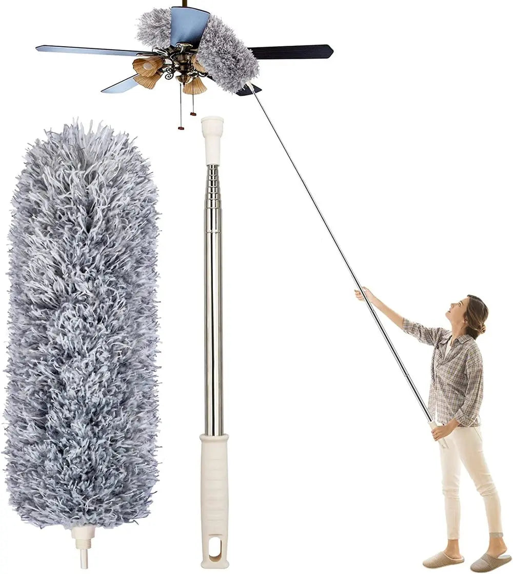 Telescopische Stofdoek met Flexibele Kop voor Effectieve Reiniging 0