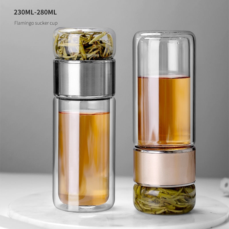 Thee Infuser Fles 2-in-1 voor Thuis en Onderweg 1