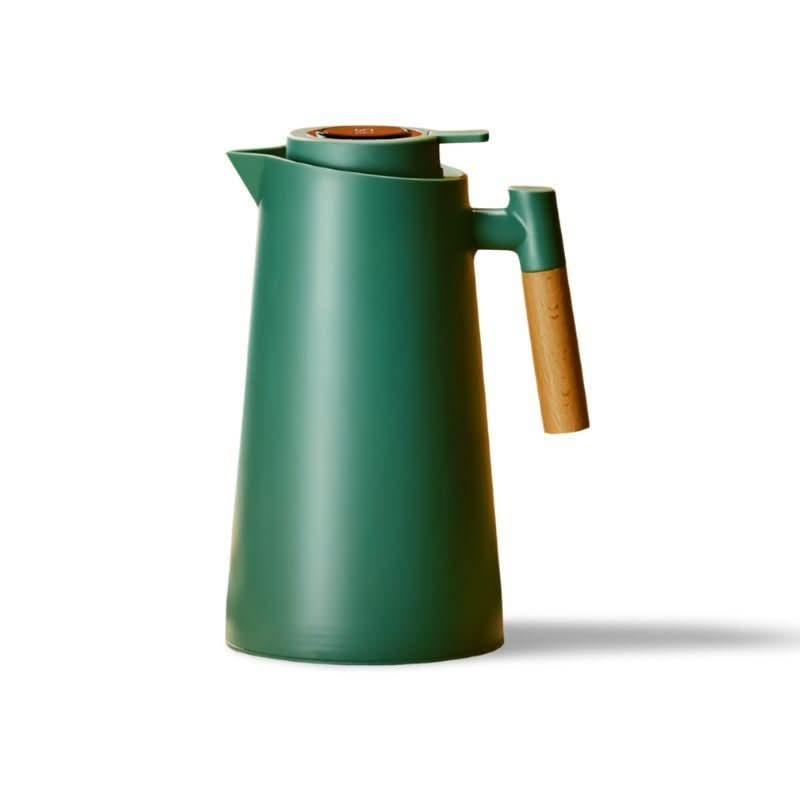 Thermosfles 1 Liter met Temperatuurdisplay en Houten Handvat, Beste Thermosfles voor Warme en Koude Dranken 7