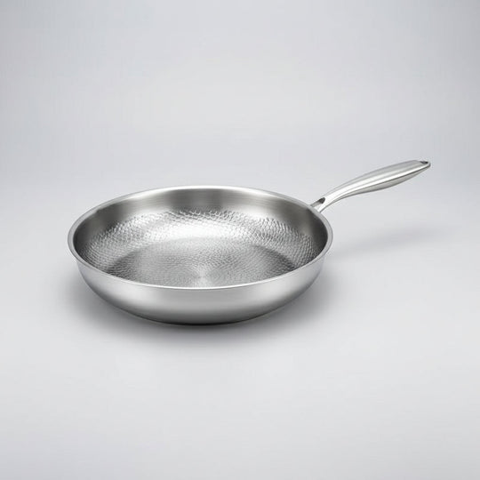 Titanium Koekenpan Gehamerd voor Inductiekookplaten 7