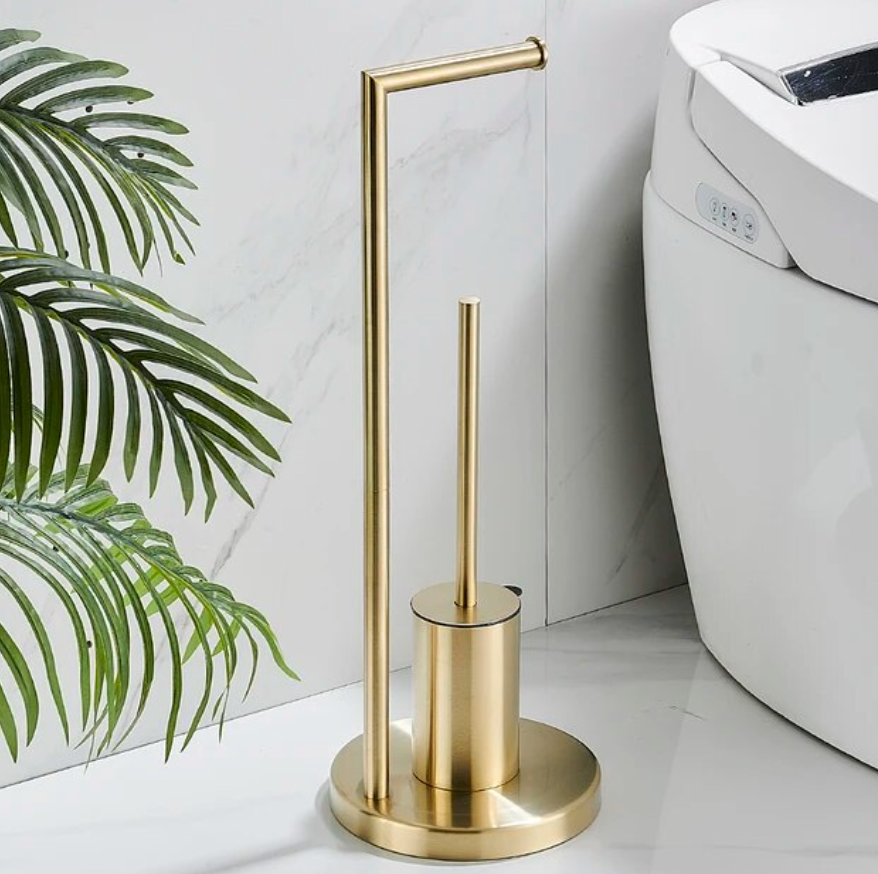 Toiletrolhouder en Borstel Duo voor Moderne Badkamer 2