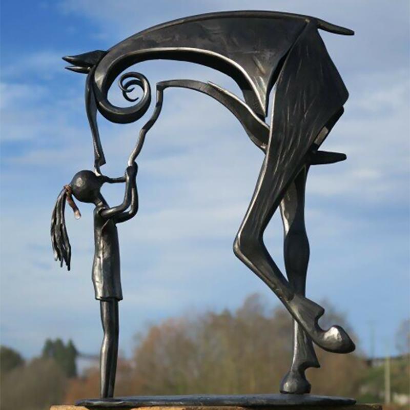 Tuin Paardbeeld Sculptuur Decoratief 1