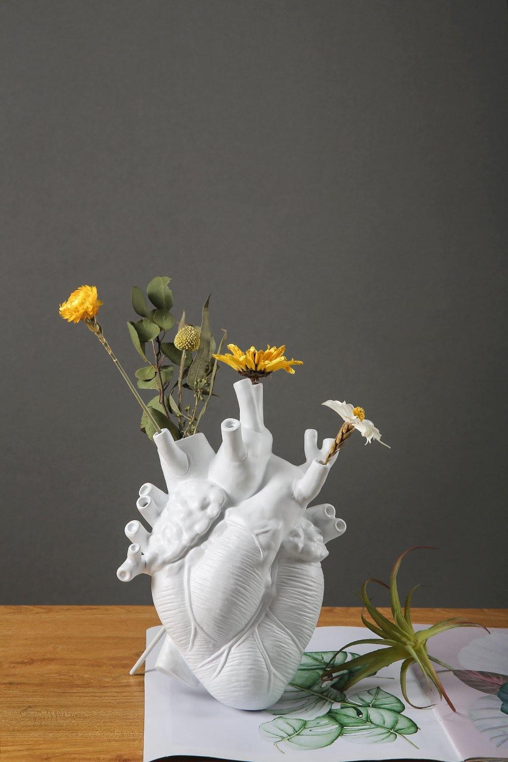 Unieke Hartvormige Vaas voor Interieurdecoratie 8