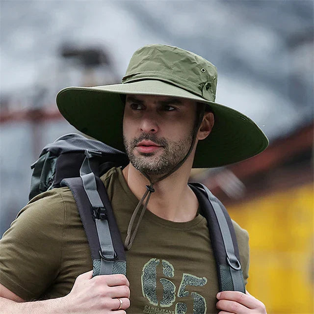 Unisex Bucket Hat Met Verstelbare Kinband Voor Buitenactiviteiten 3