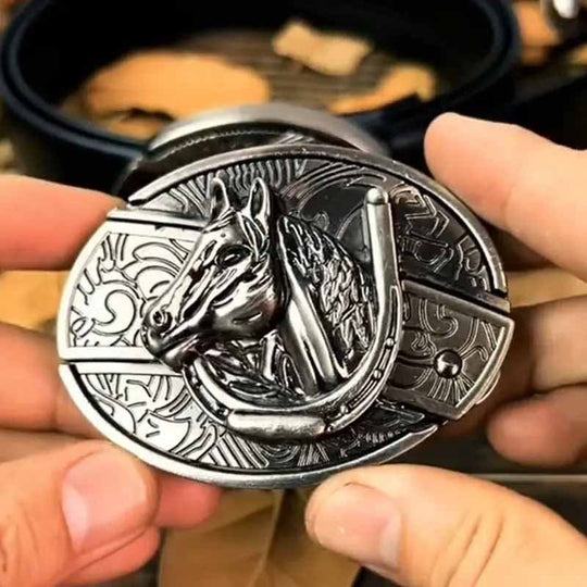 Unisex Cowboyriem Met Metalen Ovale Gesp 23
