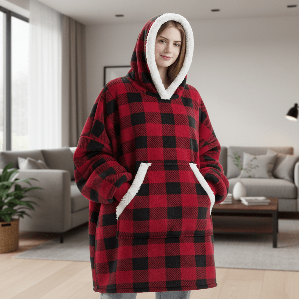 Unisex Hooded Deken voor Comfort en Warmte 1