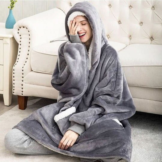 Unisex Hooded Deken voor Comfort en Warmte 3