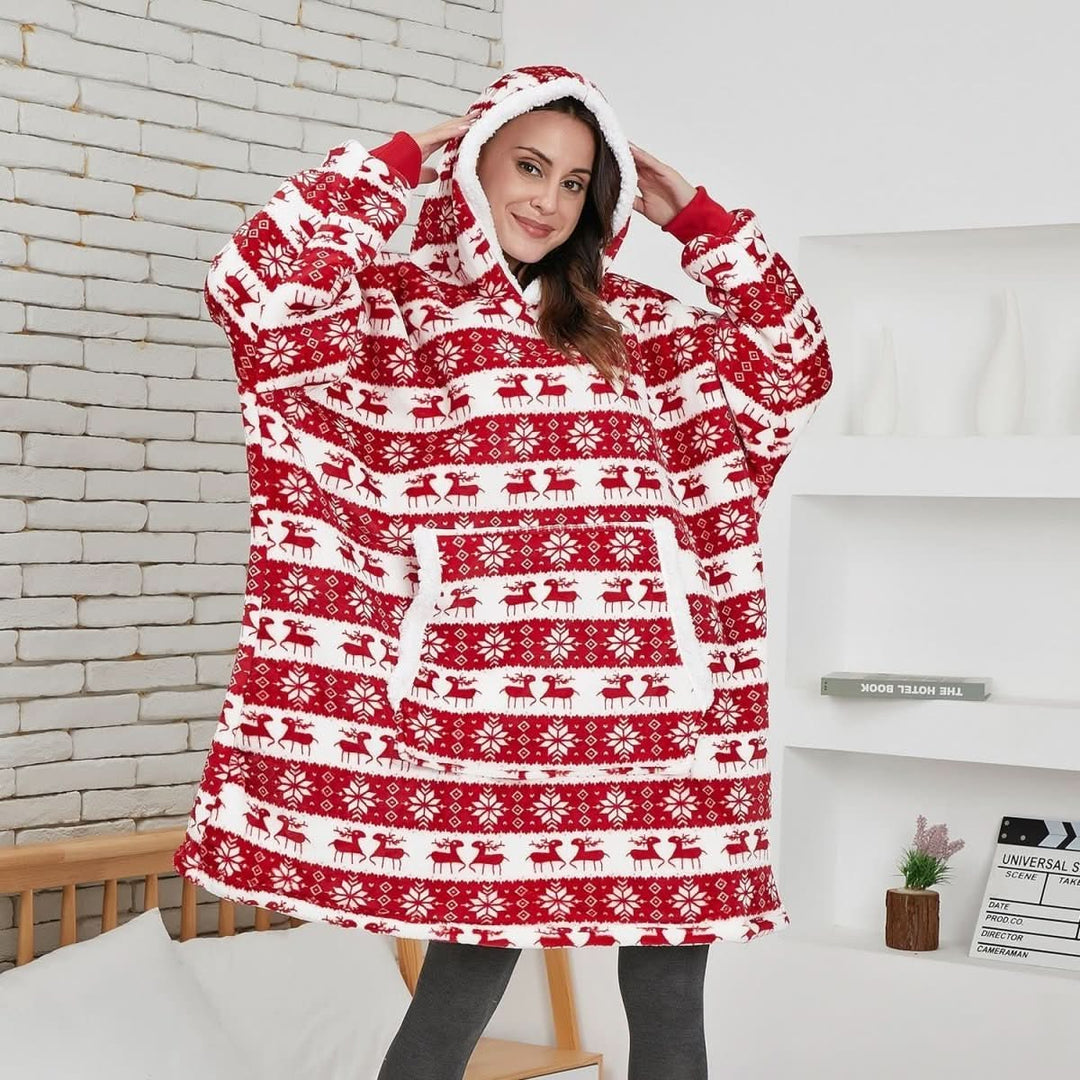 Unisex Hooded Deken voor Comfort en Warmte 8