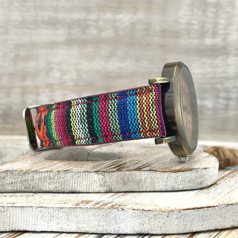 Unisex Horloge Vintage Design met Gevlochten Armband 1