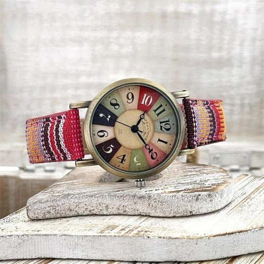 Unisex Horloge Vintage Design met Gevlochten Armband 4