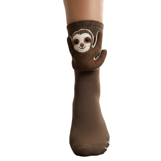 Unisex Huissokken met 3D Dierenaccent en Antislipzool 0