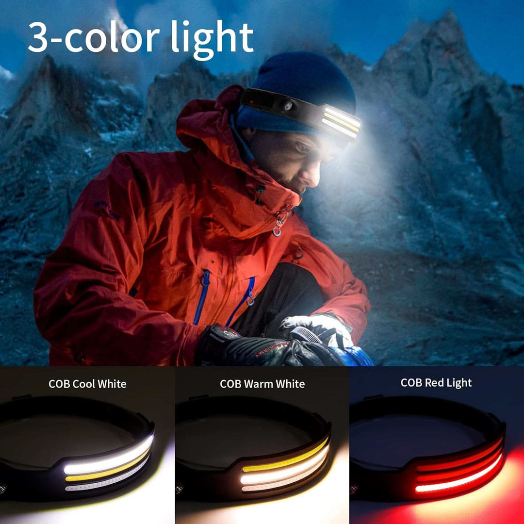 Unisex LED Koplamp met 230° Verlichting 2