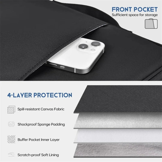 Unisex Laptoptas Waterdicht met Schokbescherming Modern Ontwerp 1
