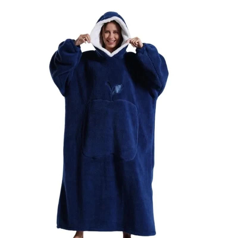 Unisex Oversized Fleece Hoodie voor Comfortabele Ontspanning 11