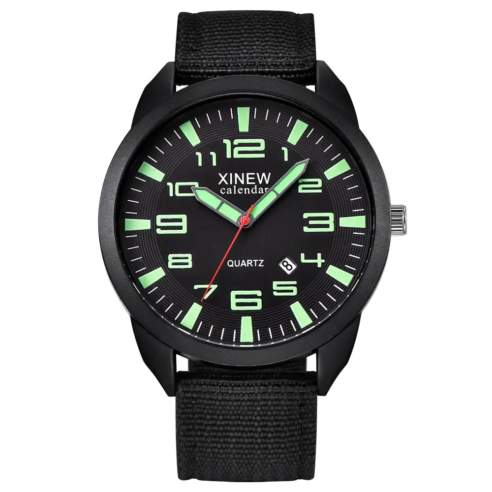 Unisex Quartz Horloge met Lichtgevende Wijzerplaat 0