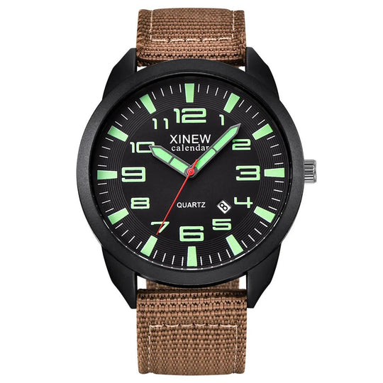 Unisex Quartz Horloge met Lichtgevende Wijzerplaat 3