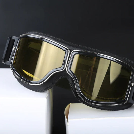 Unisex Retro Pilotenstijl Motorbril Sportief 4