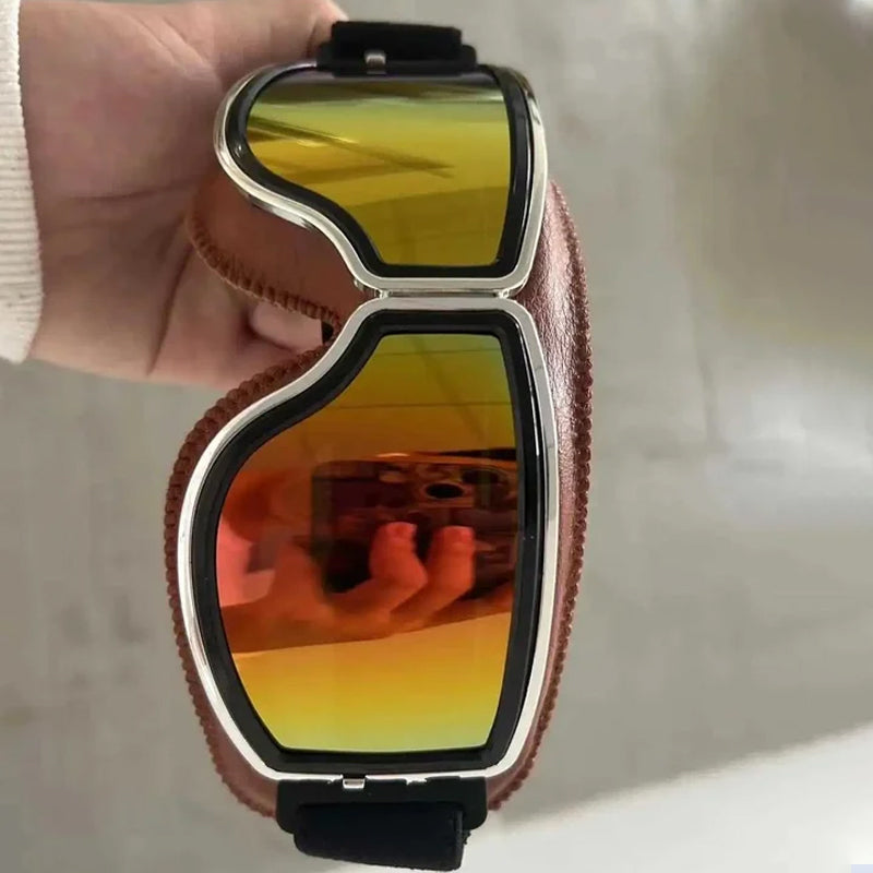Unisex Retro Pilotenstijl Motorbril Sportief 5