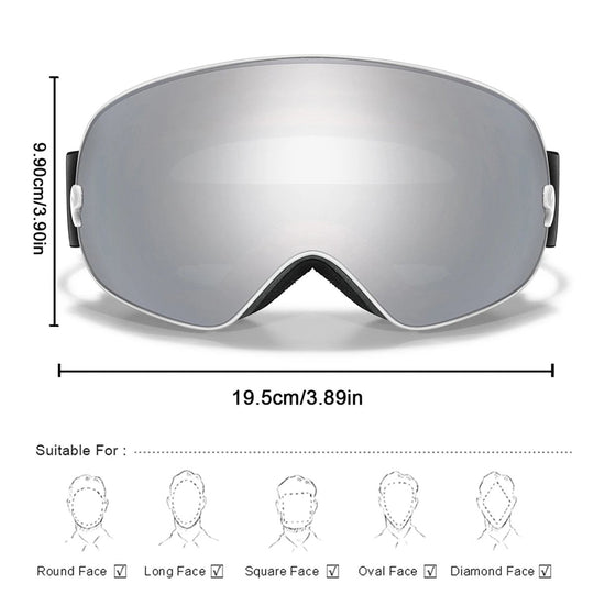 Unisex Skibril met Anticondens en UV400 Bescherming 2