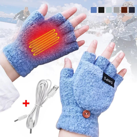 Unisex Verwarmde Handschoenen USB Oplaadbaar 5