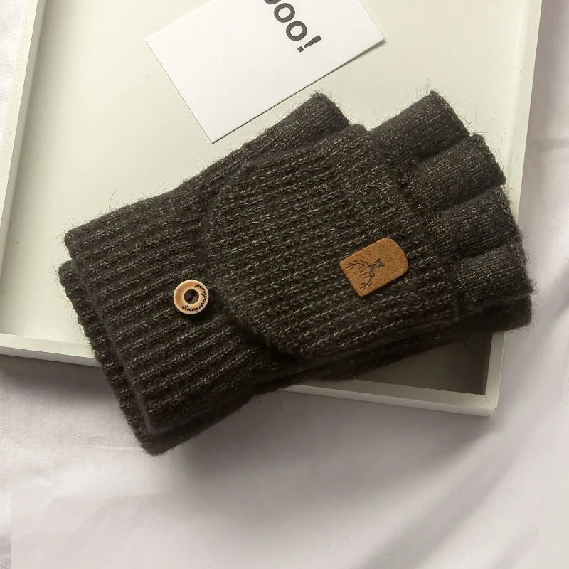 Unisex Winterhandschoenen met Halve Vingers en Touchscreen Functie 3