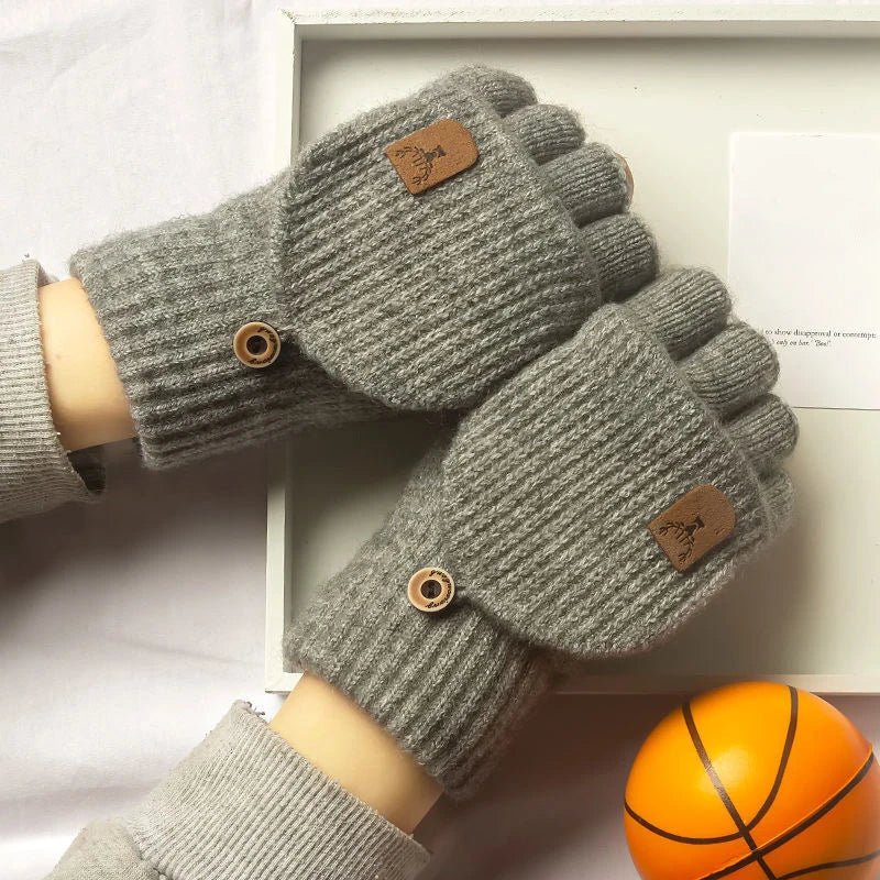 Unisex Winterhandschoenen met Halve Vingers en Touchscreen Functie 7