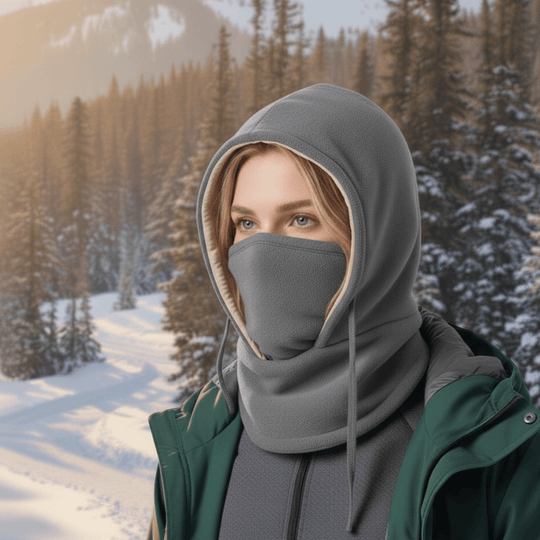 Unisex Wintermuts Winddicht met Afneembare Nekflap 4