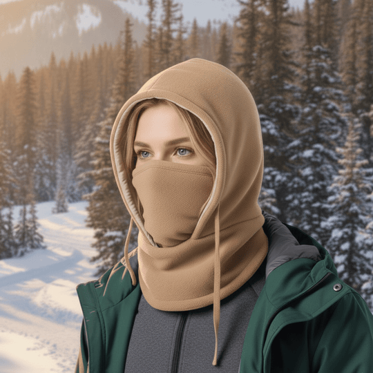 Unisex Wintermuts Winddicht met Afneembare Nekflap 7