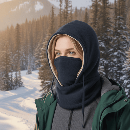 Unisex Wintermuts Winddicht met Afneembare Nekflap 8