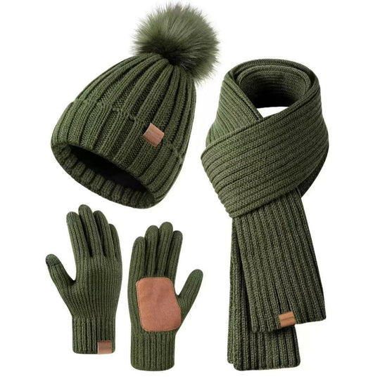 Unisex Winterset 3-in-1 Met Muts Sjaal En Handschoenen 4