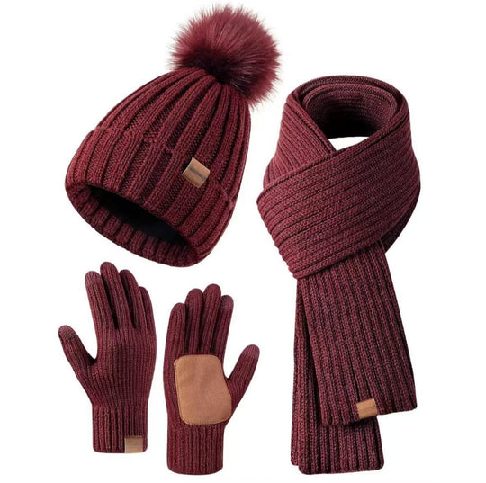 Unisex Winterset 3-in-1 Met Muts Sjaal En Handschoenen 5