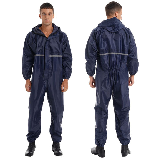 Veiligheidsoverall met Capuchon Waterdicht Reflecterend 2