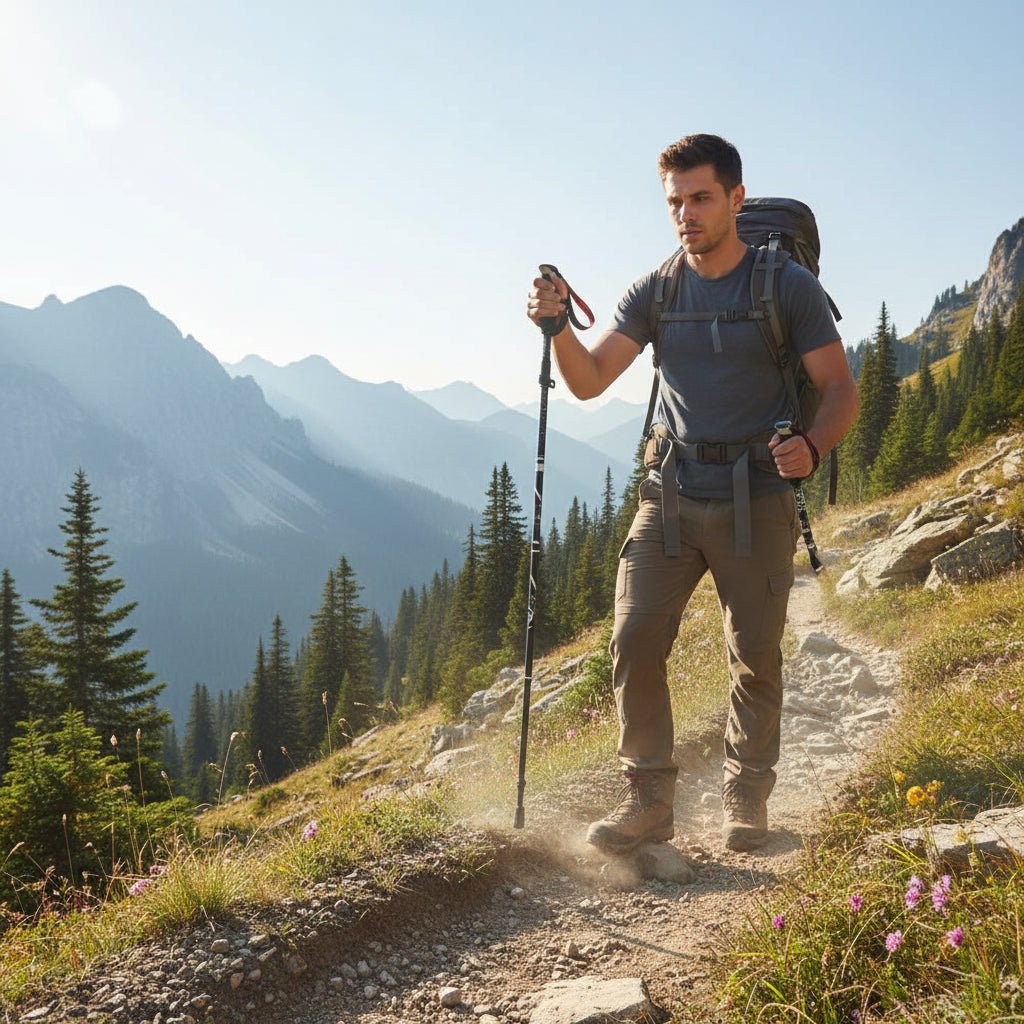 Verstelbare Trekkingstokken met Ergonomische Handgreep 1