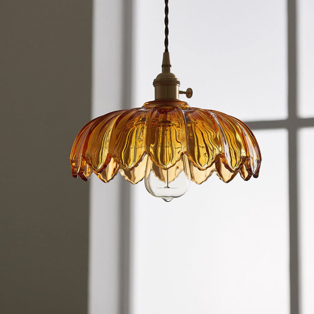 Vintage Bloemen Hanglamp voor Retro en Moderne Interieurs 6